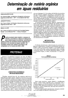 Determinação de matéria orgânica
