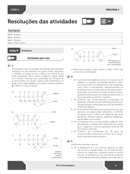 Resolu&ccedil;&otilde;es das atividades