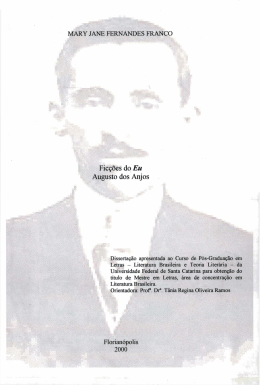 Fic&ccedil;&otilde;es do Eu Augusto dos Anjos - Reposit&oacute;rio Institucional da UFSC
