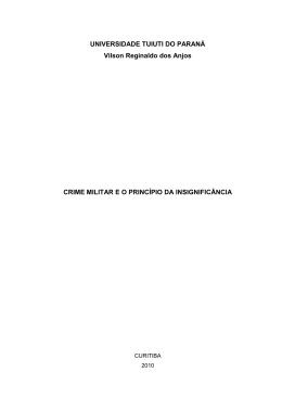 UNIVERSIDADE TUIUTI DO PARAN&Aacute; Vilson Reginaldo dos Anjos