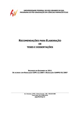 Recomenda&ccedil;&otilde;es para