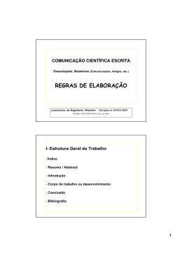 Apresenta&ccedil;&atilde;o do PowerPoint - Instituto Superior de Agronomia