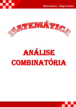 An&aacute;lise Combinat&oacute;ria