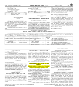 Prorroga&ccedil;&atilde;o das Inscri&ccedil;&otilde;es - Edital N&ordm; 10/2015