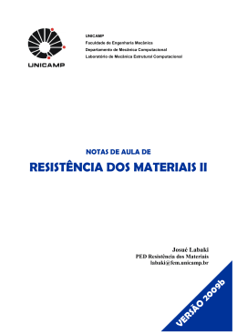 labaki_notas_resmat2 - Faculdade de Engenharia Mec&acirc;nica