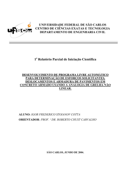 Relatório1 - DECiv - Universidade Federal de São Carlos