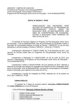 UNIOESTE - CAMPUS DE CASCAVEL