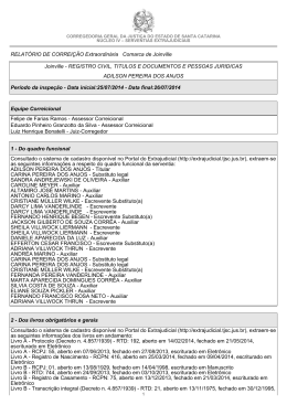 Registro Civil - Joinville - Corregedoria