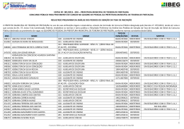 EDITAL N&ordm;. 001/2015 - EDU &ndash; PREFEITURA MUNICIPAL DE
