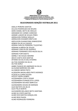 Candidatos contemplados