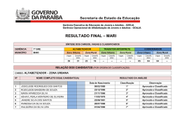 RESULTADO FINAL &ndash; MARI