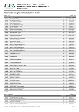 programa do governo &ndash; deferido - Universidade Patativa do Assar&eacute;