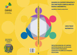 Quadros de Suporte Pedagógico - Ensino Fundamental