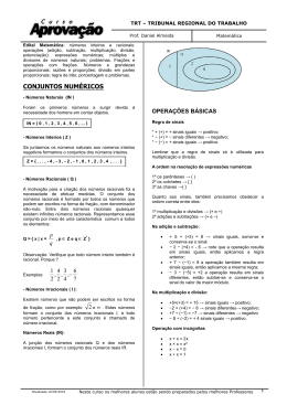 CONJUNTOS NUMÉRICOS