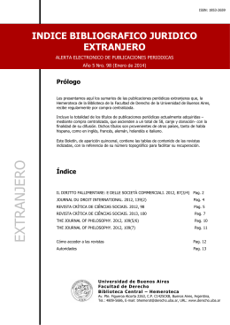 indice bibliografico juridico extranjero