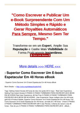 Superior Como Escrever Um E-book Espetacular