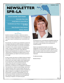 Newsletter SPR-Latinoamérica Diciembre