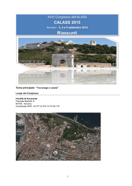 Riasunti Calass 2015 - Asociaci&oacute;n Latina para el An&aacute;lisis de los