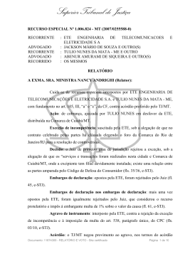 Superior Tribunal de Justiça - Tribunal de Justiça do Estado de Mato