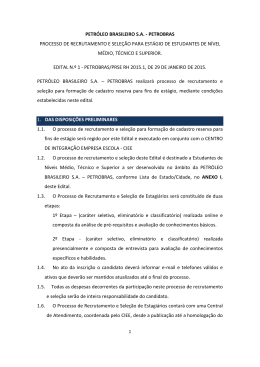 Edital - Petrobras
