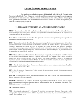 GLOSS&Aacute;RIO DE TERMOS &Uacute;TEIS - Justi&ccedil;a Federal do Rio Grande