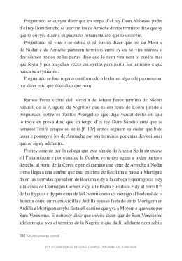 Preguntado se ouvyra dizer que en tenpo d`el rey Dom Alfonsso