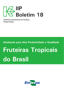 Fruteiras Tropicais do Brasil - Embrapa Agroind&uacute;stria Tropical