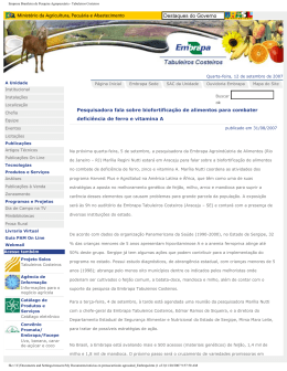 Empresa Brasileira de Pesquisa Agropecuária