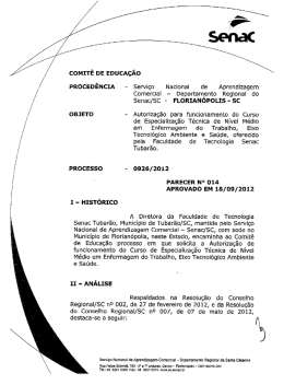 Parecer DR Nº 014/2012