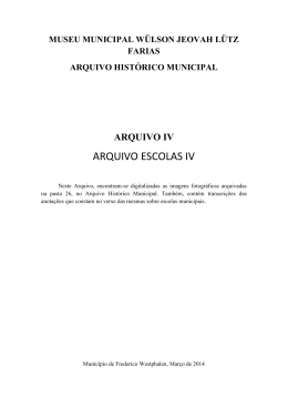 Escolas Municipais IV - Munic&iacute;pio de Frederico Westphalen