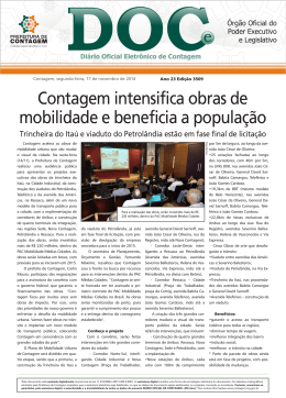 Edi&ccedil;&atilde;o 3509 segunda-feira, 17 de novembro de 2014 com 69 p&aacute;ginas