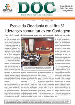 Di&aacute;rio Oficial N&ordm; 3513 - Prefeitura de Contagem