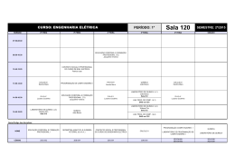 horario definitivo do curso de Engenharia El&eacute;trica 2/2015