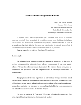 Software Livre e Engenharia El&eacute;trica