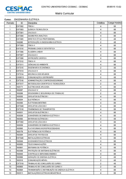 Estrutura Curricular Clique para baixar