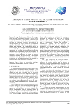 aplica&ccedil;&atilde;o de s&eacute;rie de pot&ecirc;ncia para solu&ccedil;&atilde;o de problema em