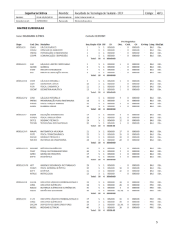 Matriz do curso (Taubaté)