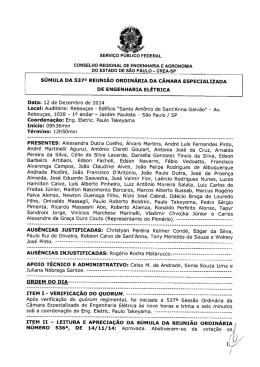 SESS&Atilde;O ORDIN&Aacute;RIA n&ordm; 537 de 12/12/2014 (Arquivo em PDF)