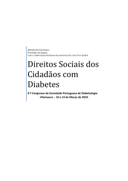 Direitos sociais das pessoas com Diabetes