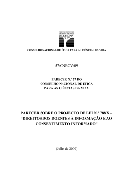 direitos dos doentes à informação e ao consentimento informado