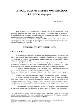 a no&ccedil;&atilde;o de agressividade nos semin&aacute;rios