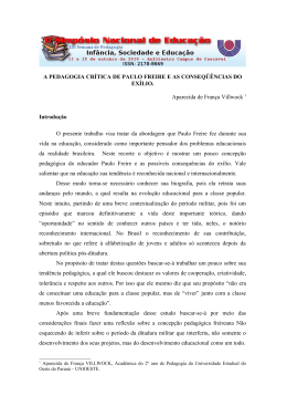 a pedagogia cr&iacute;tica de paulo freire e as conseq&uuml;&ecirc;ncias