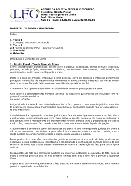 Direito Penal Tema: Teoria geral do Crime Prof.: Silvio Maciel Aula 01