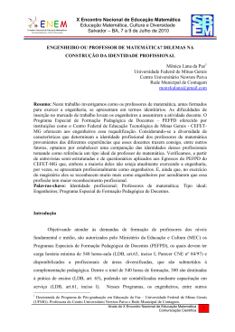 o engenheiro requalificado como professor de matemática