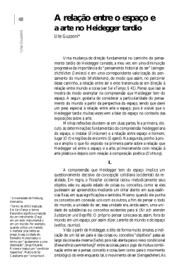 A rela&ccedil;&atilde;o entre o espa&ccedil;o e