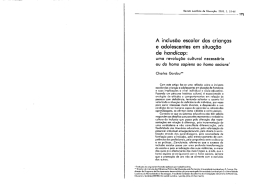 A inclusão escolar das crianças e adolescentes em situação
