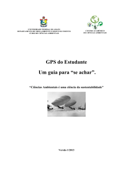 GPS do Estudante de Ci&ecirc;ncias Ambientais V. 2013