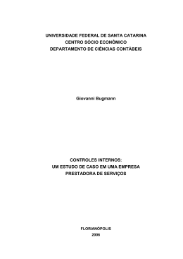 Controles Internos: Um estudo de caso em uma empresa