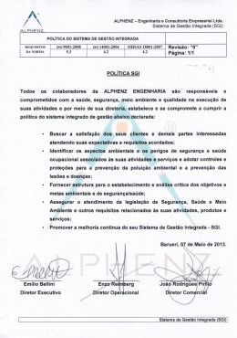 / \ ALPHENZ - Engenharia e Consultoria Empresarial Ltda.