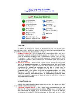 Instru&ccedil;&otilde;es de uso